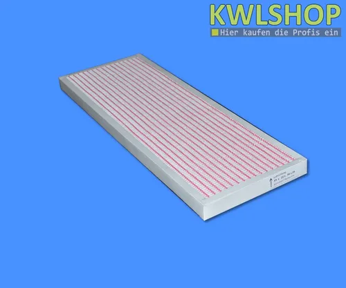 Filter F7 für Viessmann Vitovent 300 W - Pollenfilter Mini Pleat mit Filterklasse F7, ideal zur Verbesserung der Luftqualität in Wohnräumen und Allergikerschutz.