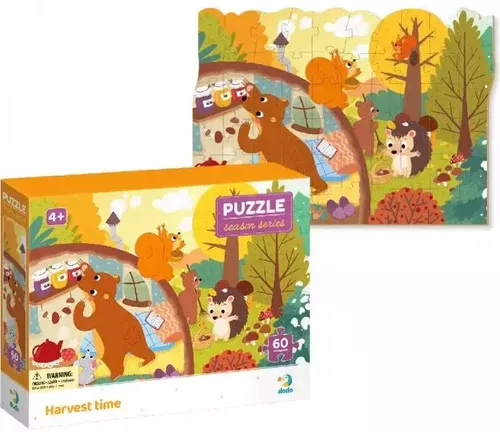 Puzzle 60 elementów. Pory roku. Czas zbiorów Dodo 4820198243524
