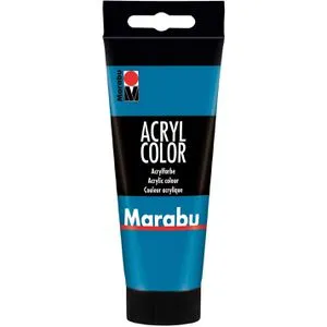 Marabu Acrylfarben 12010050056, Acryl Color, cyan, 100ml