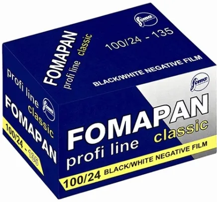 FOMA Fomapan 100 Classic 135-36 panchromatischer SW-Film ISO 100/21°