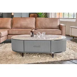 KAWOLA Couchtisch MARIA mit Marmorplatte von KAWOLA