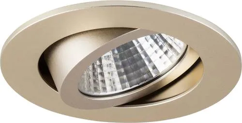 Brumberg 12261633 LED-Einbauleuchte 7W Champagner - Elegante LED-Einbauleuchte in Champagner, ideal für eine schnelle und einfache Deckenmontage. Mit schwenkbarem Lichtstrahl und 740lm sorgt sie für eine gemütliche Atmosphäre.