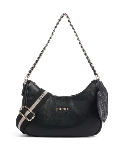 Liu Jo Achala Schultertasche S 23 cm schwarz - Elegante Liu Jo Achala Schultertasche aus robustem Material, ideal für den Alltag. Mit praktischem Reißverschluss und verstellbarem Riemen passt sie sich perfekt Ihren Bedürfnissen an. Ein stilvolles Accessoire für jede Gelegenheit.