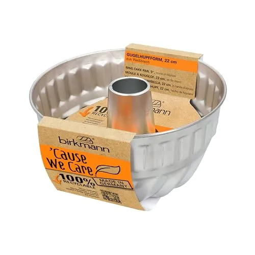 Birkmann, Gugelhupf, Silber, Ø 22 cm, Weißblech, PFOA- und PFOS-frei
