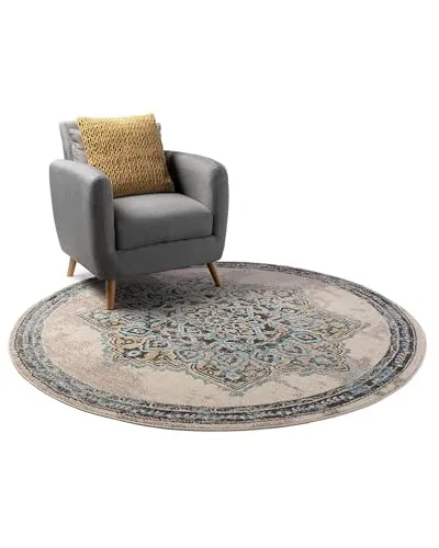 benuta Nest Teppich Casa Beige 180 cm in beige von benuta