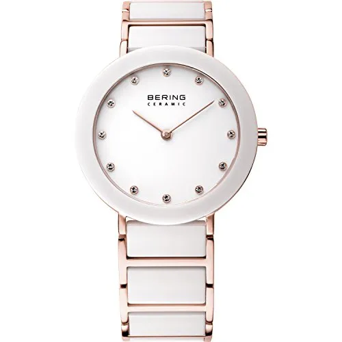 Bering Damenuhr 11435-766 [Ø 35 mm] - Armbanduhren für Damen, elegantes Design mit hochwertigem Edelstahlgehäuse und kratzfestem Saphirglas, ideal für jeden Anlass.