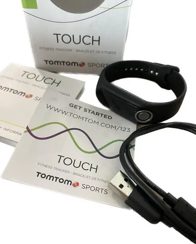TomTom Touch Cardio + Body Composition Fitness Tracker – Schwarz, Größe S - Smartwatch mit integriertem Herzfrequenzmesser und Körperfettanalyse. 24/7 Aktivitäts-Tracking für Schritte, Schlaf und Kalorienverbrauch.