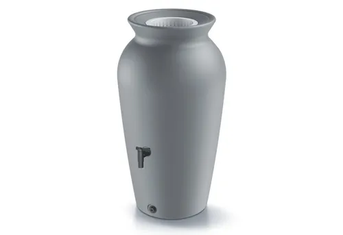 YourCasa Regentonne 120-230 Liter [DropCatcher] mit Filterkorb, 120 l, Frostsicher, Filterkorb, Wasserhahn