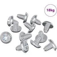 vidaXL Schloss-Schrauben 19149 Stück Silber Eisen - Hochwertige Eisen-Schrauben im modernen Design, ideal für Innenanwendungen. Ihre langlebige Bauweise und das elegante Finish machen sie zur perfekten Wahl für Projekte aller Art.