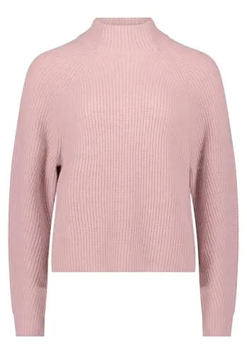 Betty&Co Stehkragenpullover in Rosa Größe 44 - Eleganter Pullover mit Stehkragen, ideal für stilvolle Outfits. Aus weichem Materialmix für hohen Tragekomfort und Pflegeleichtheit.