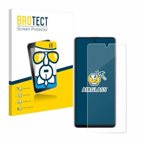 BROTECT Schutzglas für Samsung Galaxy A71 Schutzfolie Panzer Folie Glas Displayschutz Made in Germany [Kratzfest 9H, Anti-Fingerprint,Transparent]