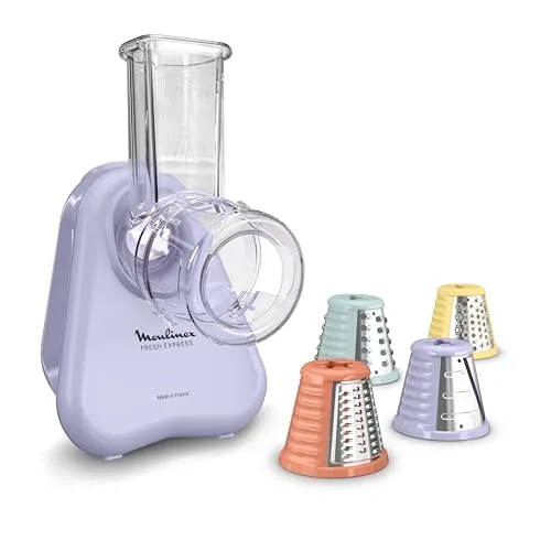 Moulinex Fresh Express Elektrische Gemüsereibe DK8546E0, 4-in-1