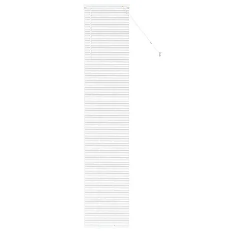 vidaXL Balkenjalousien mit Vorhängen Weiß 220 x 50 cm Aluminium - Moderne Jalousien für Fenster mit elegantem Design und praktischer Funktionalität. Aus langlebigem Aluminium gefertigt, bieten sie optimale Lichtregulierung und Sichtschutz für jedes Zuhause.