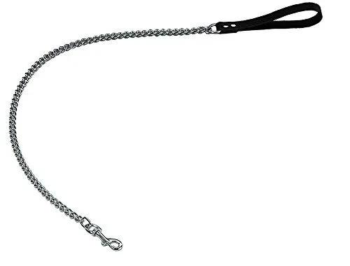 Nobby Kettenleine Professional - 110 cm, 20 mm, hochwertiges Qualitäts-Leder für optimalen Komfort und Kontrolle