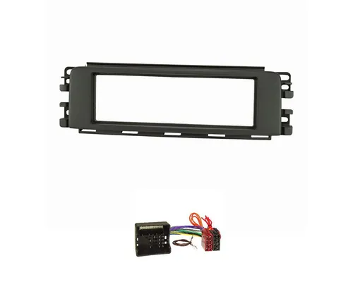 tomzz Audio Radioblende Set passt für Smart forfour 454 anthrazit / schwarz mit Qu Autoradio