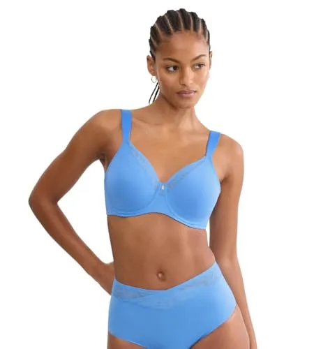 Triumph True Shape Sensation T W01 Minimizer-BH (85E Ciel) - Eleganter Minimizer-BH mit glatten Cups und atmungsaktiven Mesh-Einsätzen. Die weichen, gepolsterten Träger sorgen für optimalen Tragekomfort und ein perfektes Aussehen.