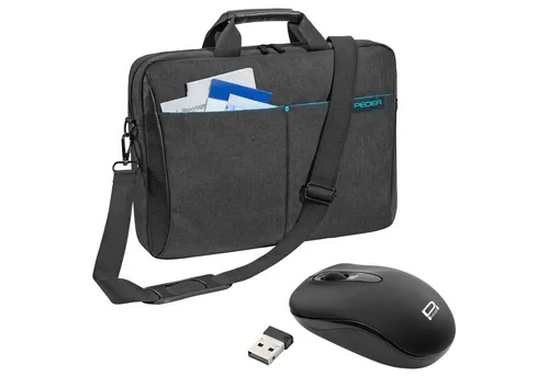 PEDEA Laptoptasche LIFESTYLE Notebooktasche mit Schultergurt 15,6 / 17,3 Zoll, dicke Polsterung, wasserabweisenden Materialien