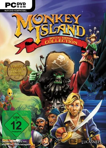 Monkey Island (Special Edition Collection) - Spiele-Klassiker in neuem Glanz, erlebe die humorvollen Abenteuer von Guybrush Threepwood mit verbesserten Grafiken und Sprachausgabe.