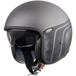 Premier Motorradhelm Retro Jethelm Vintage Evo BTR17 BM Grey Matt - Motorradhelme mit klassischem Retro-Design, optimalem Schutz und hohem Tragekomfort dank weichem Innenfutter und praktischer Belüftung.