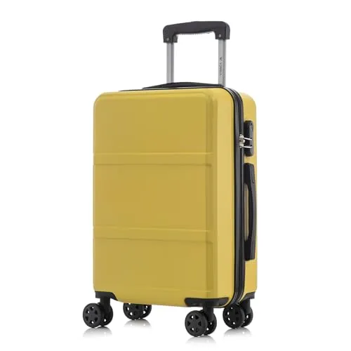 YONSLY Hartschalen Koffer Trolley M (Gelb) in gelb von YONSLY