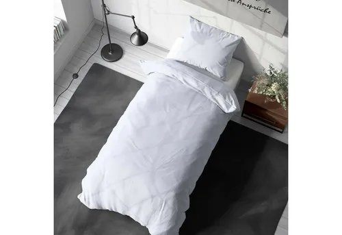 TRENDBUY24 Bettwäsche Renforce Baumwolle Bettwäsche Uni 135 155 Baumwolle, 2 teilig