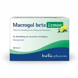 Macrogol beta Lemon Plv.z.Her.e.Lsg.z.Einnehmen 20 St