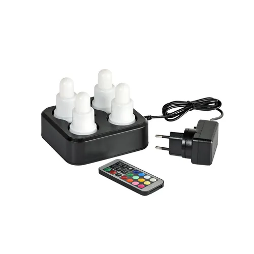 Duni LED-Set, Mehrfarbig, Wiederaufladbar von Duni