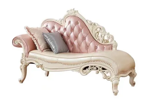 Chaiselongue Liegesofa Relaxsofa im Retro-Stil - Elegantes Chaiselongue für Schlafzimmer und Wohnzimmer, mit stabilem Massivholzgestell und pflegeleichtem Kunstleder. Ideal zum Entspannen, Maße: 182 x 70 x 112 cm, mit 2 Jahren Herstellergarantie.