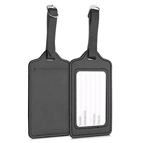 kwmobile 2X Kofferanhänger Adressanhänger Koffer Tag von kwmobile