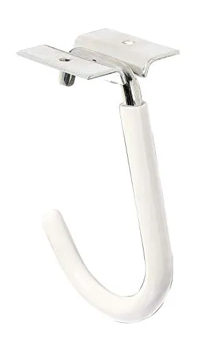 Alberts 802011 Fahrradhaken | gebogen | inkl. Befestigungsmaterial | galvanisch blau verzinkt | Hakentiefe 90 mm | Höhe 115 mm