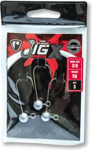 FOX Rage Jig Head X - Hakengr.: 4/0 - Kopf: 10 g