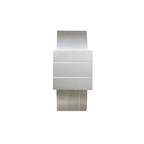 Qazqa Design Up and Down Wandleuchte, Wandlampe - Amy - Silber Farbe, Würfel, max. 40W, Geeignet für LED, 8cm, Ideal als Flur, Küche lampe, Schlafzimmerlampe und Wohnzimmerlampe