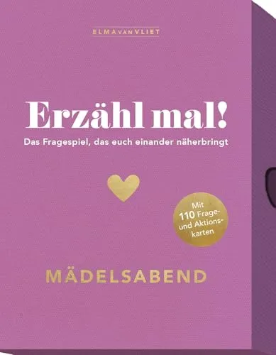 Erzähl mal! Mädelsabend: Das Fragespiel, das euch einander näherbringt | Kommunikationsspiel für Freundinnen, 3-8 Spieler. Ab 16 Jahren.
