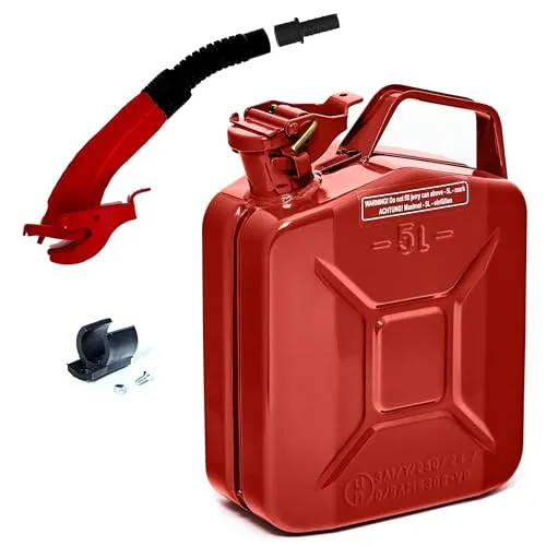BW Benzinkanister Metall 5L mit Ausgießer von BW