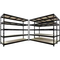 PROREGAL Profi Schwerlastregal Rhino 200x240x70cm mit 5 verstellbaren Ebenen - Das PROREGAL Schwerlastregal Rhino bietet mit einer Fachlast von bis zu 450 kg ideale Lösungen für Lager und Werkstatt. Die robuste Bauweise und verstellbaren Fachböden machen es zum perfekten Helfer für professionelle Anwendungen.