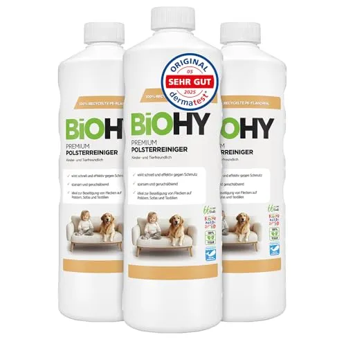 BiOHY Premium Polsterreiniger (3 x 1 Liter) von BiOHY