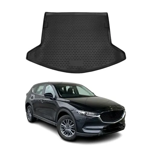 OMAC Kofferraummatte für Mazda CX-5 2017-2025 - Hochwertige Kofferraumwanne aus Gummi TPE, passgenau und robust. Ideal zum Schutz Ihres Kofferraums vor Schmutz und Nässe.