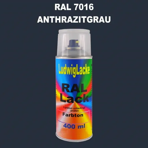 Ral Spraydose Seidenmatt 7016 AnthrazitGrau 400ml  Buntlack Decolack Lackspray