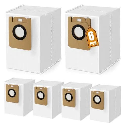 Stück Staubbeutel für Dreame D10 Plus Bot Z10 Pro / L10 Plus Auto-Leer-Roboter-Staubsauger, Automatische Absaugstation Ersatzteile Zubehör 6