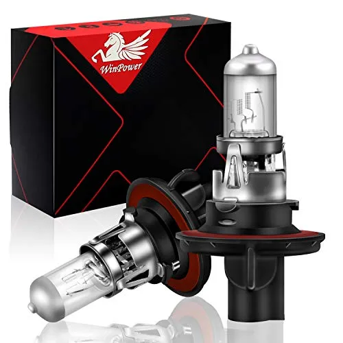WinPower H13 60 / 55W Scheinwerfer Halogenlampen Hi/Lo 3000K Gelb Super Bright 12V Auto, 2 Stück