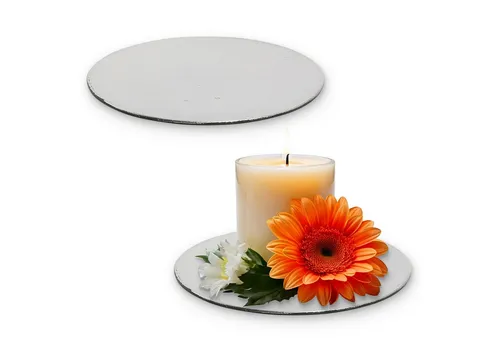 matches21 HOME & HOBBY Dekoschale Deko-Teller 15 cm 2er Set in silber für drinnen & draußen (2 St), Tischdeko für individuelle Kränze, Blumenarrangements & Kerzen