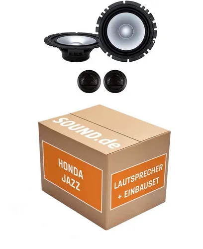 JUST SOUND best choice for caraudio Lautsprecher Boxen Front Alpine SXE-1750S für Honda Jazz GD Auto-Lautsprecher (45 W, 16 cm)