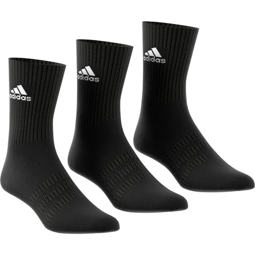adidas Sportsocken Crew Cushion (Fußgewölbeunterstützung, durchgehend gepolstert) schwarz - 3 Paar, Größe: 25-27