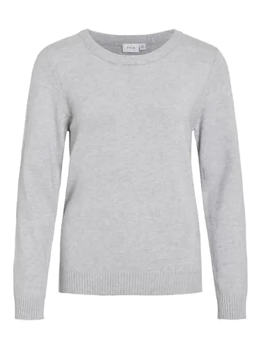 VIRIL L/S O-Neck Knit TOP-NOOS - Damen Tanktop aus leichtem Strick mit Stretchanteil, ideal für lässige Looks und Komfort durch gerippte Details.