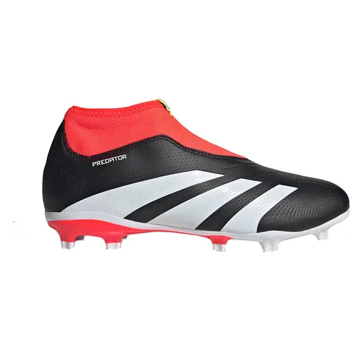 Adidas PREDATOR LEAGUE LL FG Kinder - schwarz - Fußballschuhe für feste Böden, mit Hybridfeel Obermaterial für präzise Schüsse und mindestens 20 % recycelten Materialien. Ideal für kleine Torschützen!