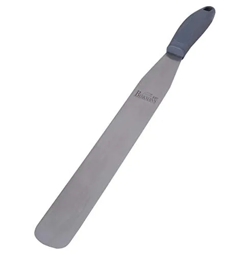 Birkmann, Easy Baking Streichpalette, 22 cm, Edelstahl, Anti-Rutsch-Kunststoffgriff, Dunkelgrau, 431027