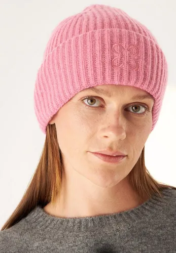 Codello Strickmütze aus hochwertigem Cashmere-Mix - Strickmützen, kuschelige Premium-Mütze mit exklusiver Monogramm-Stickerei, feuchtigkeitsregulierend und ideal für kalte Temperaturen.