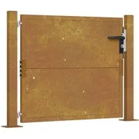 Produktbild vidaXL Gartentor 105x80 cm aus Cortenstahl