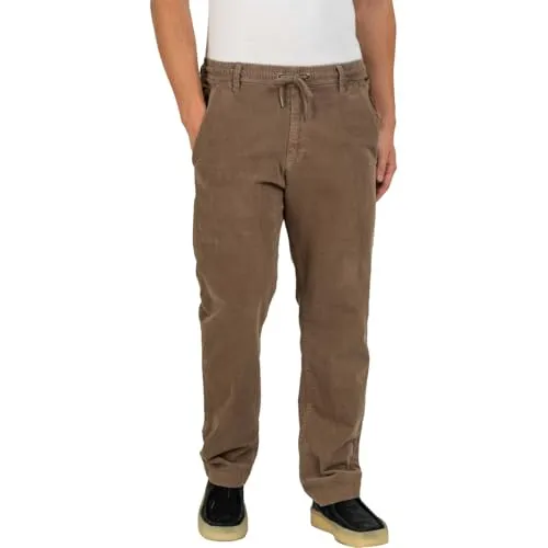 Reell Reflex Loose Chino Lichen Square Cord M Long - Bequeme Chino-Hose aus hochwertigem Flex Corduroy mit entspannter Passform und praktischen YKK-Reißverschluss. Ideal für lässige Outfits und den täglichen Komfort.