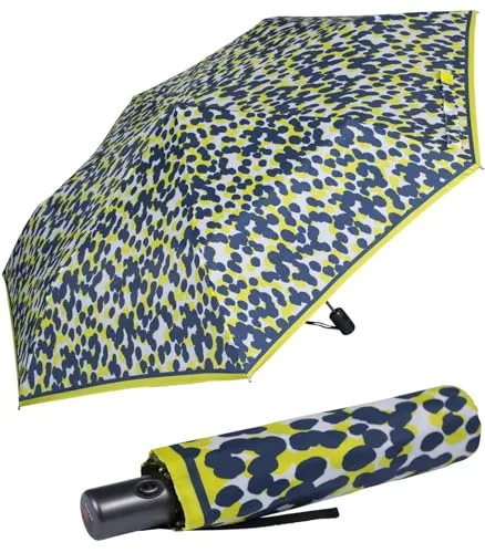Knirps Taschenschirm Slim Duomatic Auf-Zu-Automatik UV Protection Puma - marina